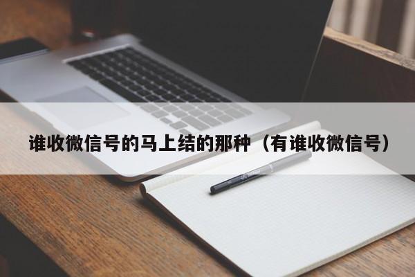谁收微信号的马上结的那种（有谁收微信号）