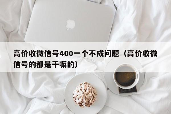 高价收微信号400一个不成问题（高价收微信号的都是干嘛的）